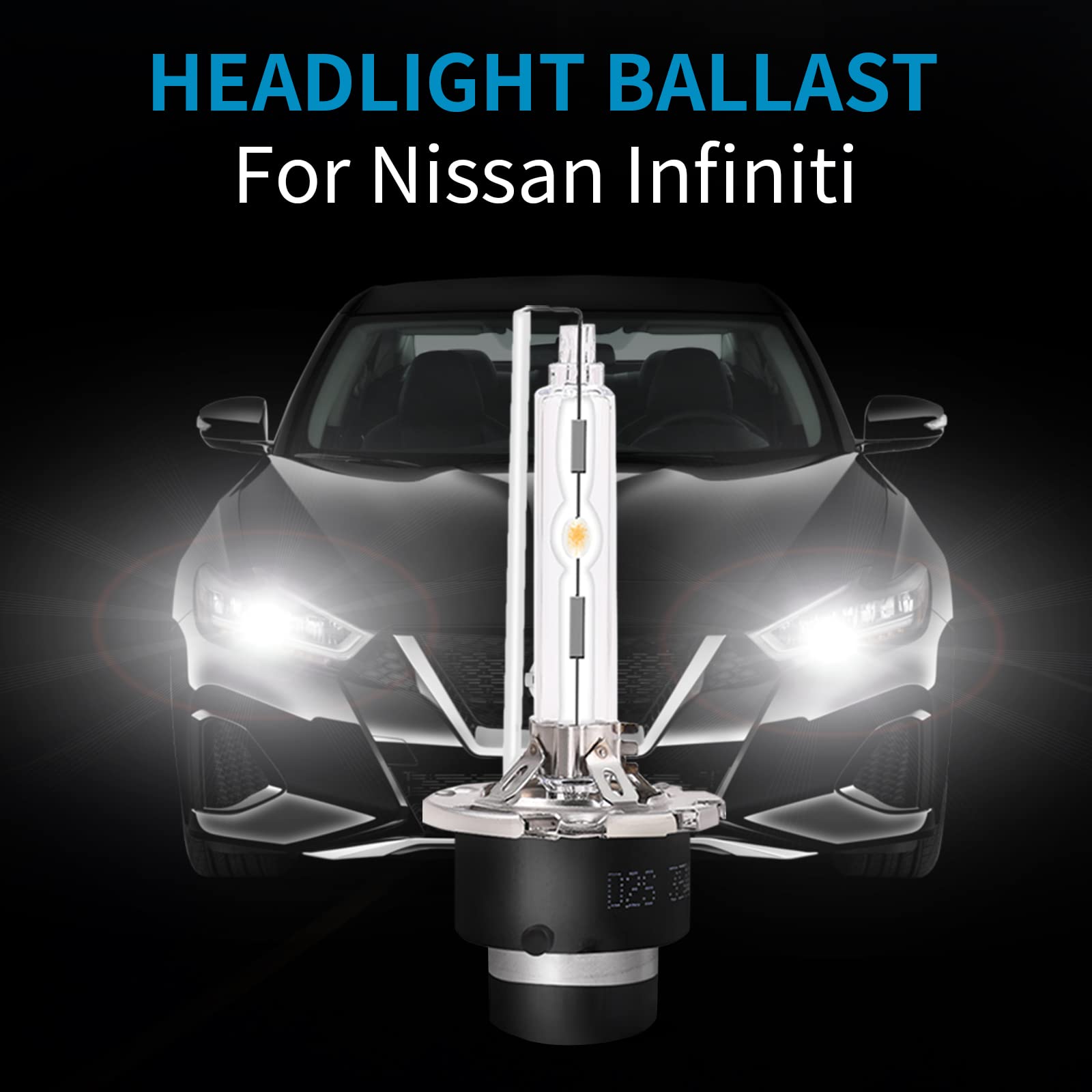 Xenon Hid Headlight Ballast Control Unit With Igniter & D2S Bulb - Compatible With Nissan Altima, 350Z, Maxima, Murano, Rogue, Infiniti G35, G37, Fx35- Replaces 28474-8991A 28474-89904 Nzmns111Lan