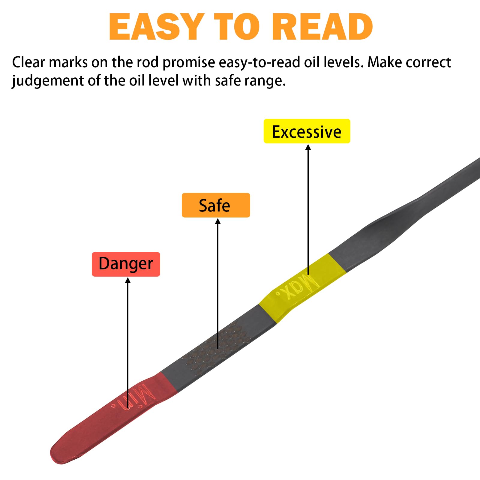 06J115611F Oil Dipstick For 2008-2013 Audi A3, 09-17 A4 A5 Quattro, 12-16 Q3, 11-15 Q5, 08-13 Jetta, 08-18 Passat B6 2.0T Engine