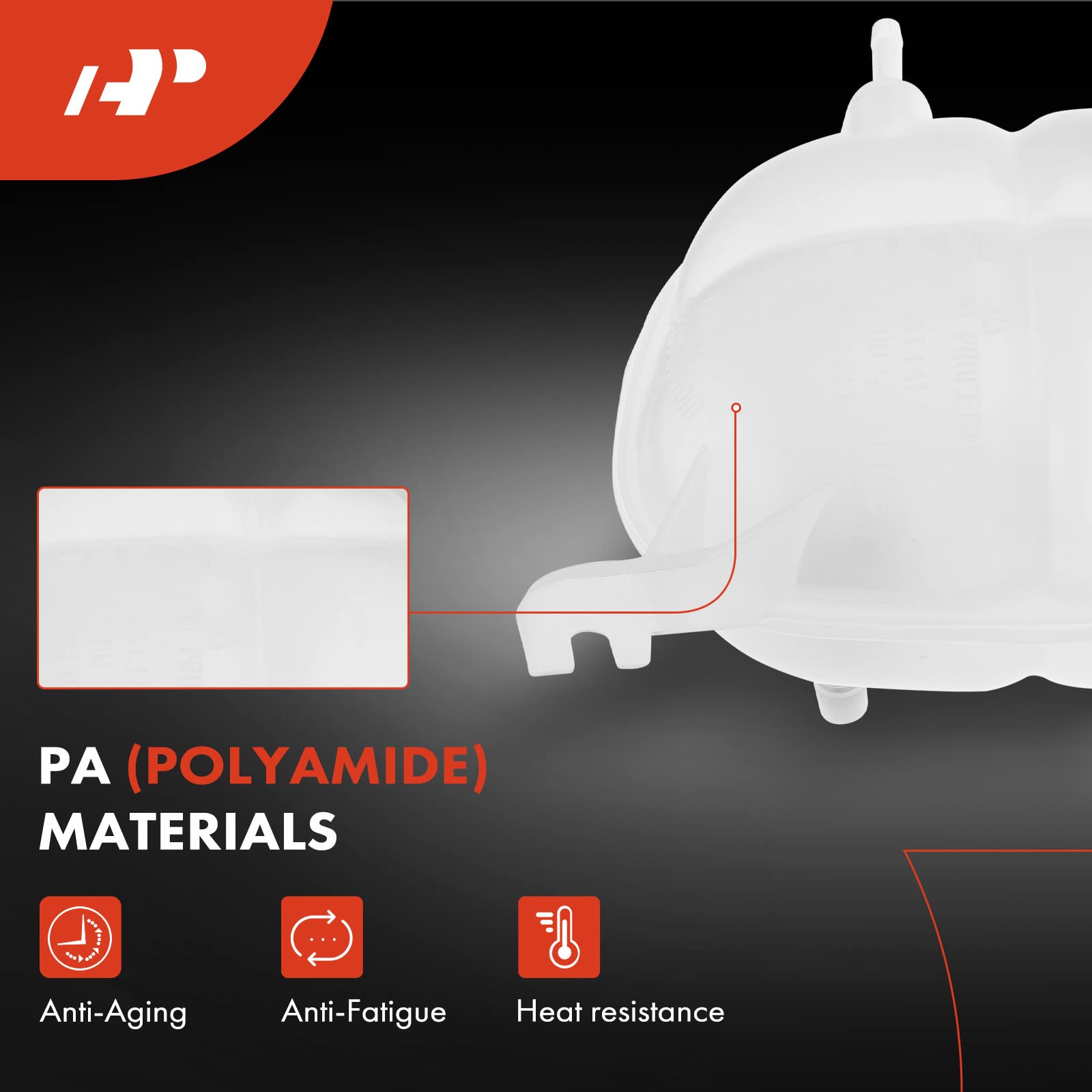 A-Premium Engine Coolant Overflow Recovery Reservoir Tank [W/Cap & Sensor] Compatible With Pontiac Solstice 2006-2009, Saturn Io