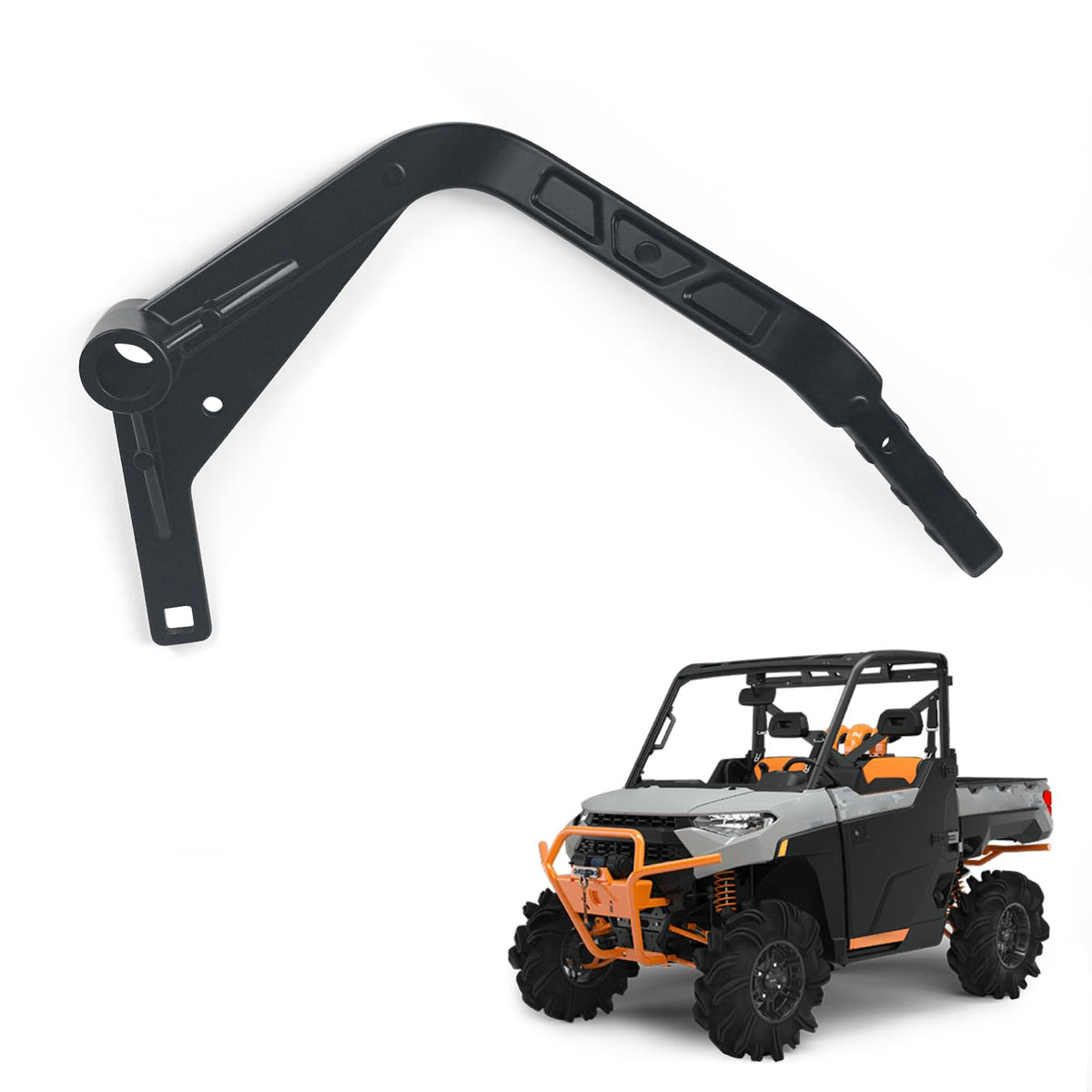Benxuto 5634266-458 Gear Shift Shifter Lever Compatible With 2018-2021 Polaris Ranger 1000, Compatible With 2019-2020 Polaris Pro Xd, Matte Black Cast Aluminum 5633821-458