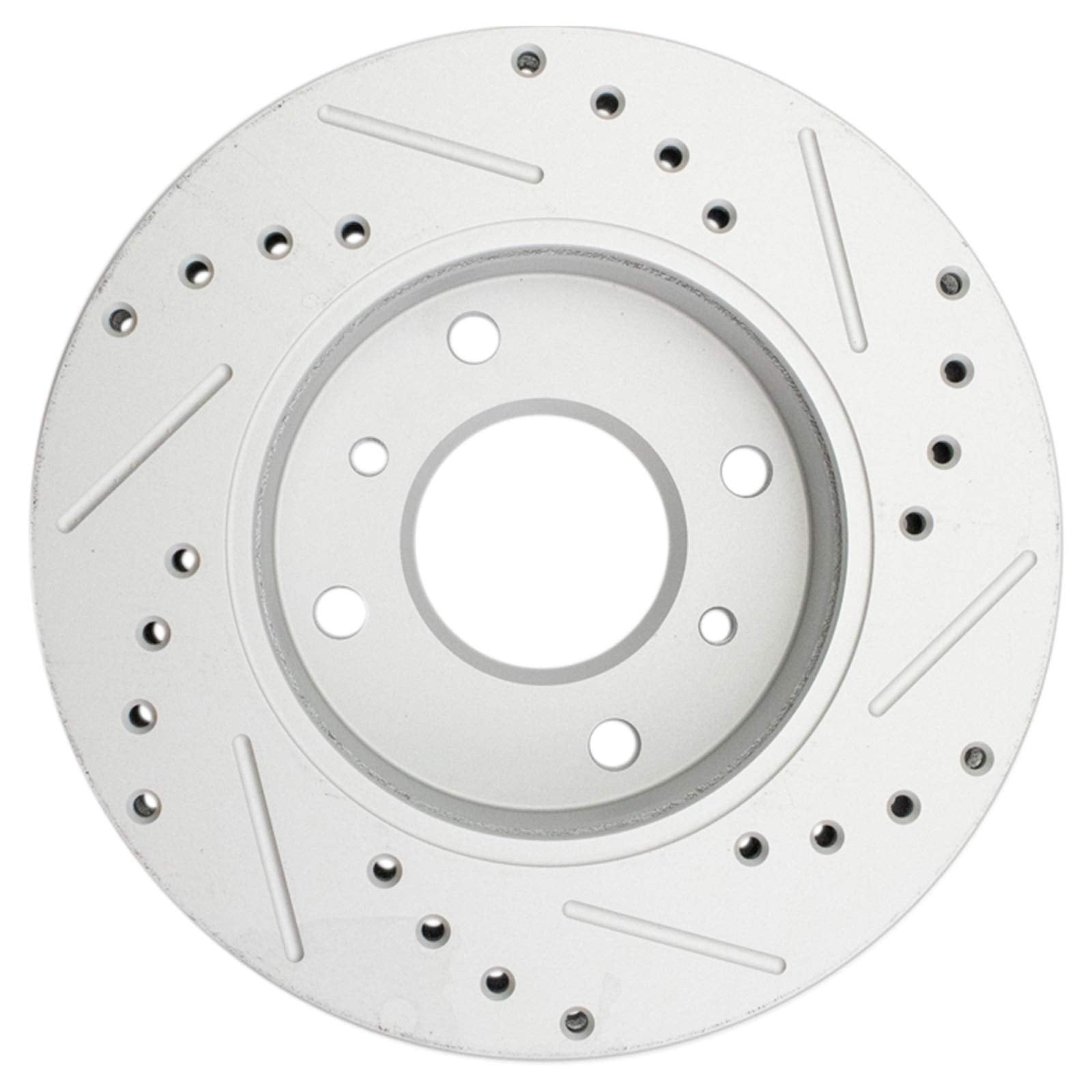Trq Front Performance Brake Rotors Set Vented Premium G-Coated Cross Drilled & Slotted Compatible With 1991-1996 Infiniti G20 19