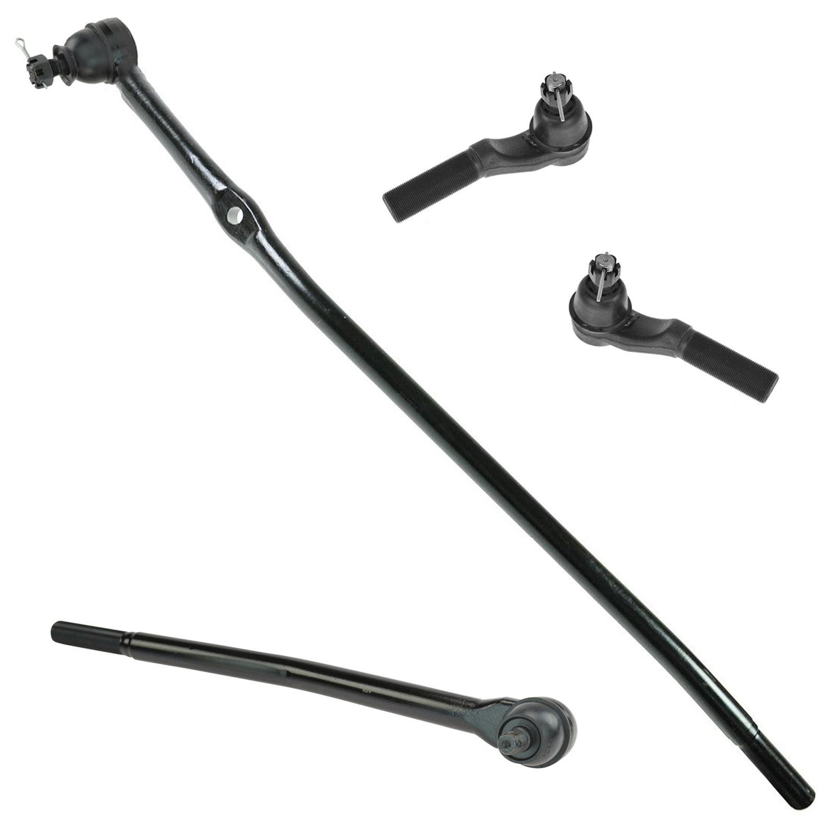 Trq Steering Inner & Outer Tie Rod End Drag Link Lh Rh Set Of 4 For Ford Van
