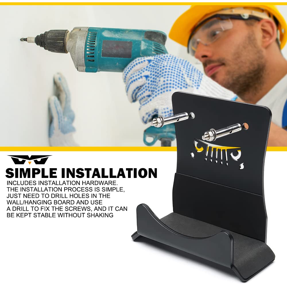 Lumenix Heavy Duty Door Storage Hangers Bracket, Wall-Mount Doors Holder Rack Compatible With 1956-2024 Jeep Wrangler Cj Yj Tj Jk Jku Jl Jlu Lj Jt(4 Pcs, Animal Pattern)