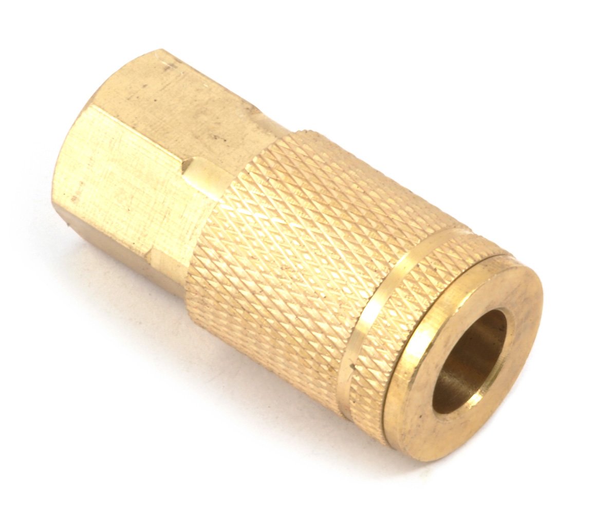 Forney 75315 Air Fitting Coupler, Tru-Flate Style, 1/4-Inch-by-1/4-Inch Female NPT