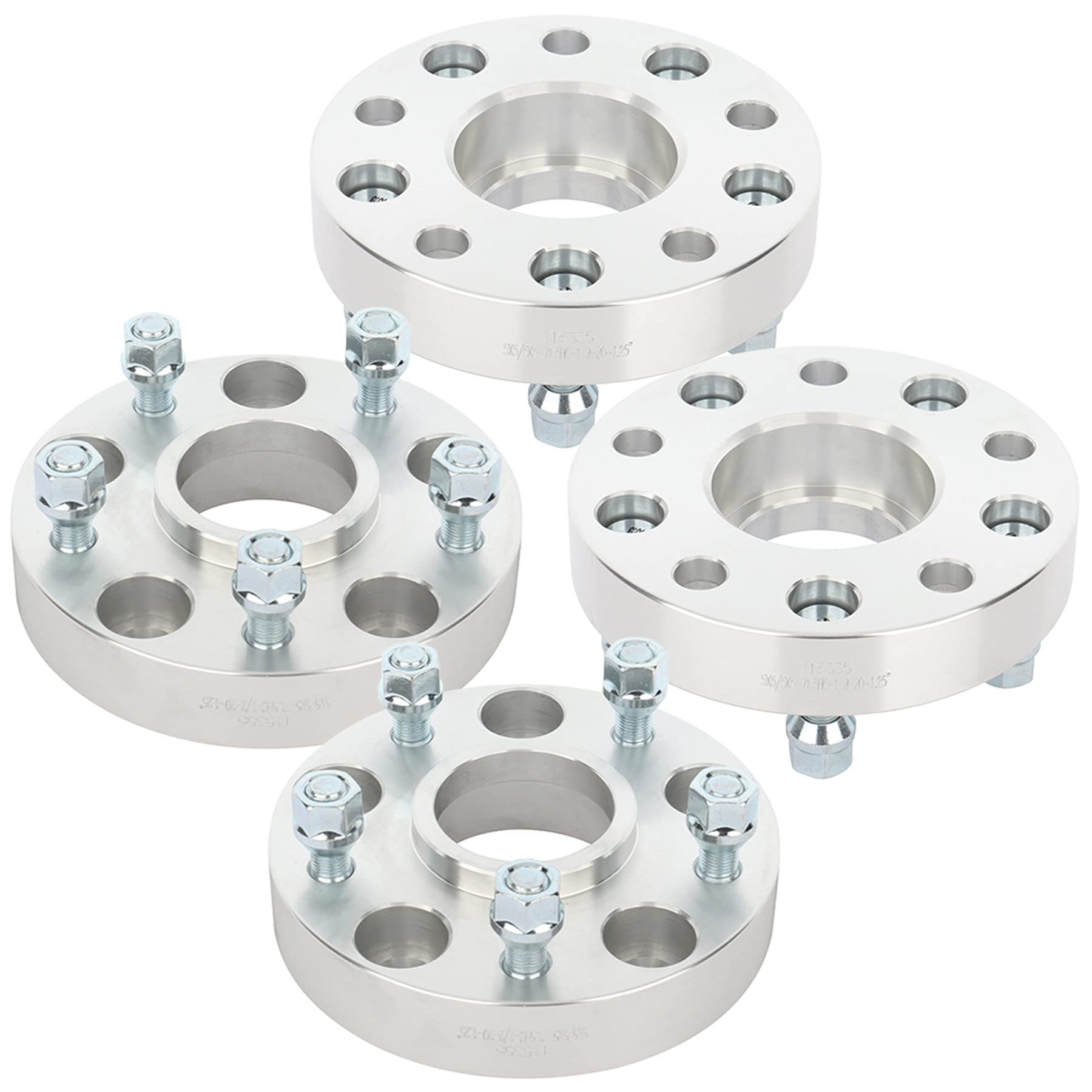 SCITOO 4PCS 1.25'' 5 Lug Hubcentric Wheel spacers 5x5 to 5x5 5x127mm Wheel Spacer 1/2'' x20 Studs 71.5mm fit for 2007-2014 for J