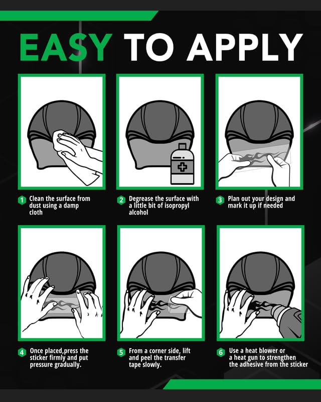 Bright Knight Reflective Flame Stickers, 4 Pcs Yellow Reflective Car Sticker Decal With 3M Retro-Reflective Vinyl, Self-Adhesive