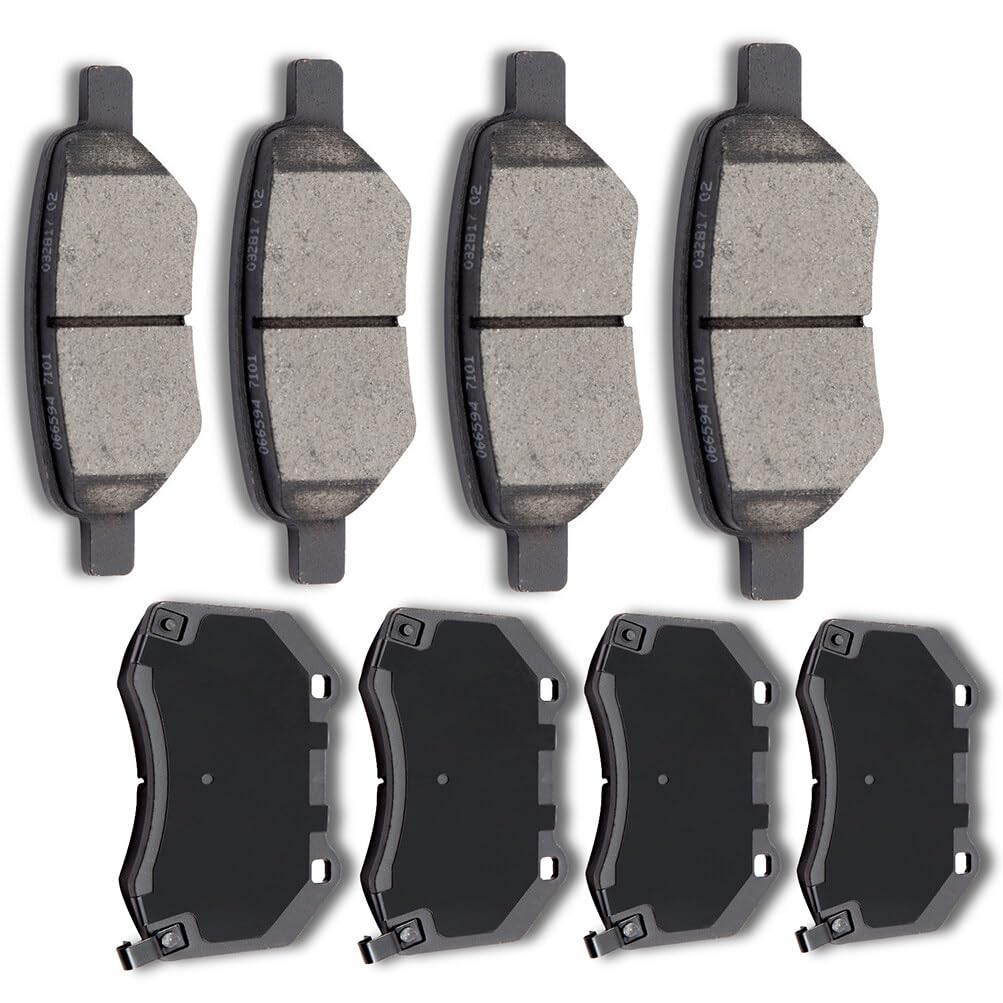 Automuto 8Pcs Front & Rear Ceramic Disc Brake Pads Set D1033 D1379 For Chevrolet Cobalt 2007,For Chevrolet Hhr 2009-2010