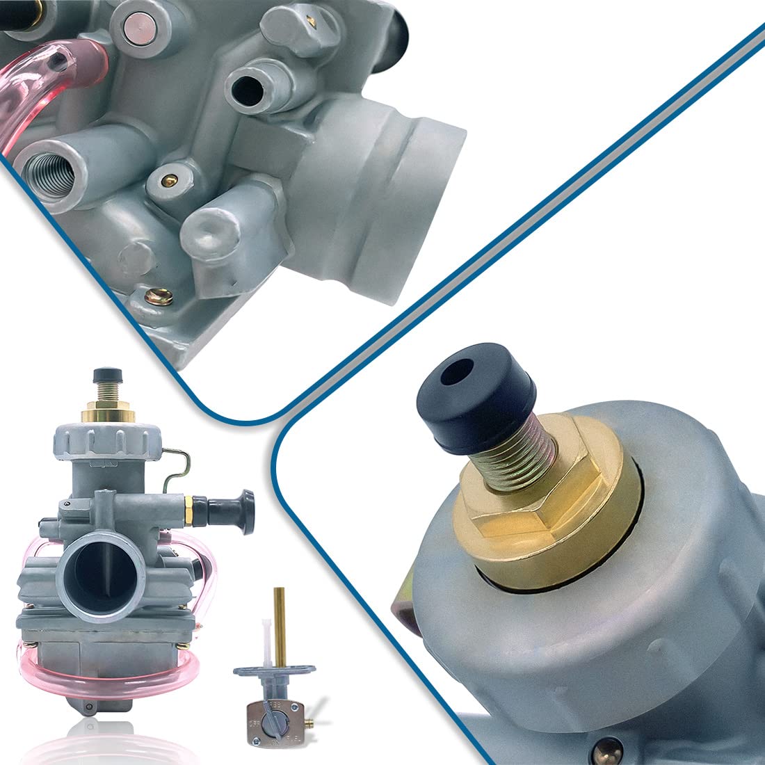 Blaster 200 Carburetor & Fuel Switch Valve Petcock Fits For Yamaha Blaster 200 Yfs 200 Carburetor Carb Carby 1988-2006