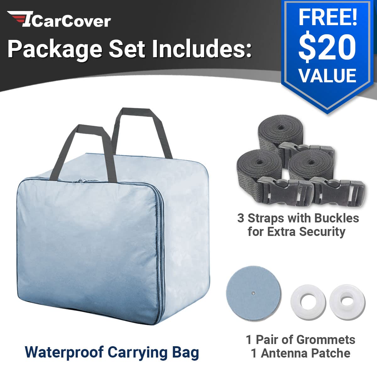 Icarcover Custom Car Cover For 2006-2024 Porsche Cayman, Waterproof All Weather Rain Snow Uv Sun Protector Full Exterior Weather
