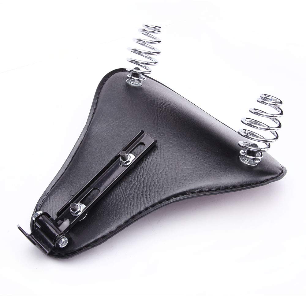 13'' Brown Crocodile Motorcycle Leather Driver Seat Cushion for Harley Davidson Sportster Chopper Bobber (Brown-Crocodile)