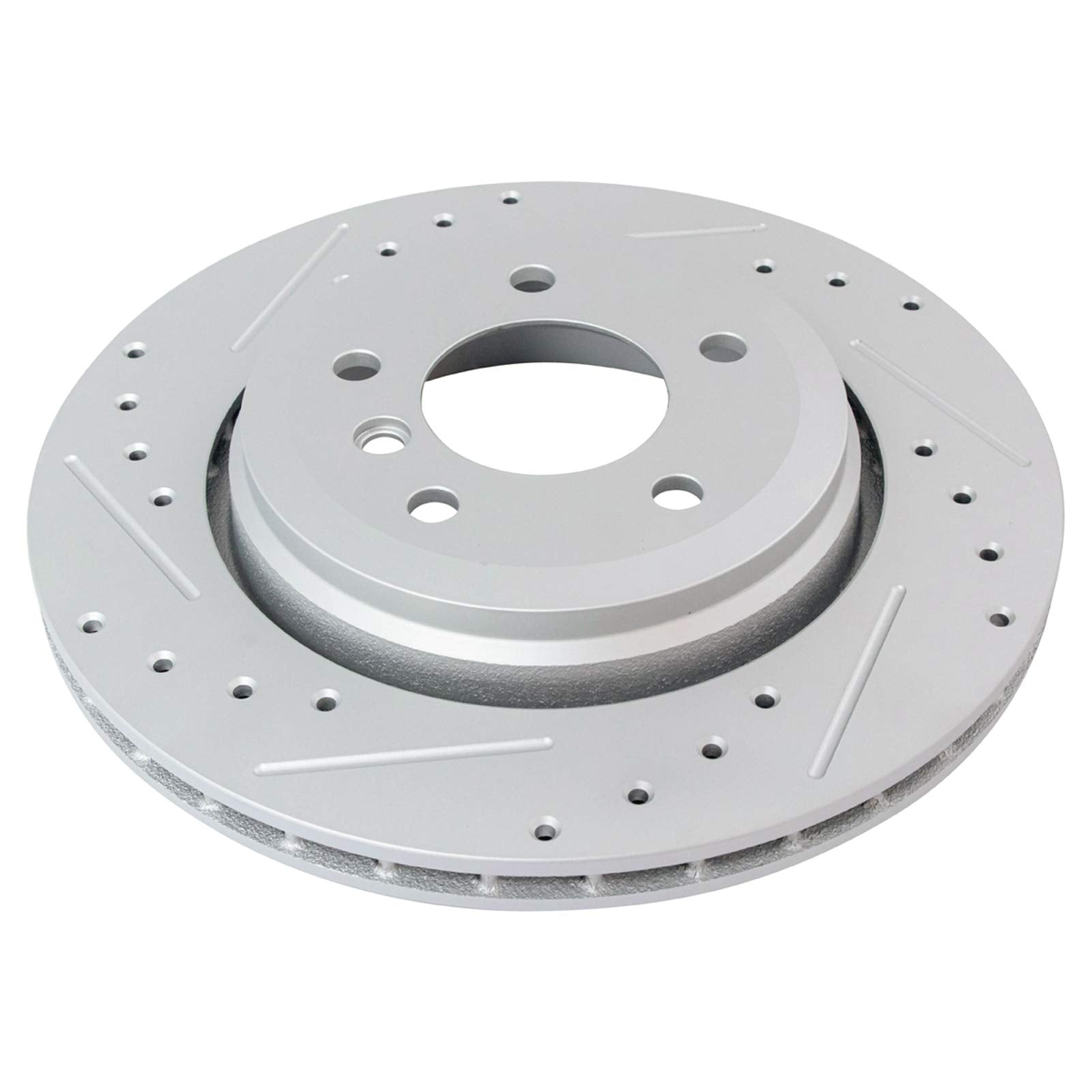 Trq Rear Performance Brake Rotors Set Premium G-Coated Compatible With 2001-2006 Bmw 330Ci 2001-2005 330I 330Xi