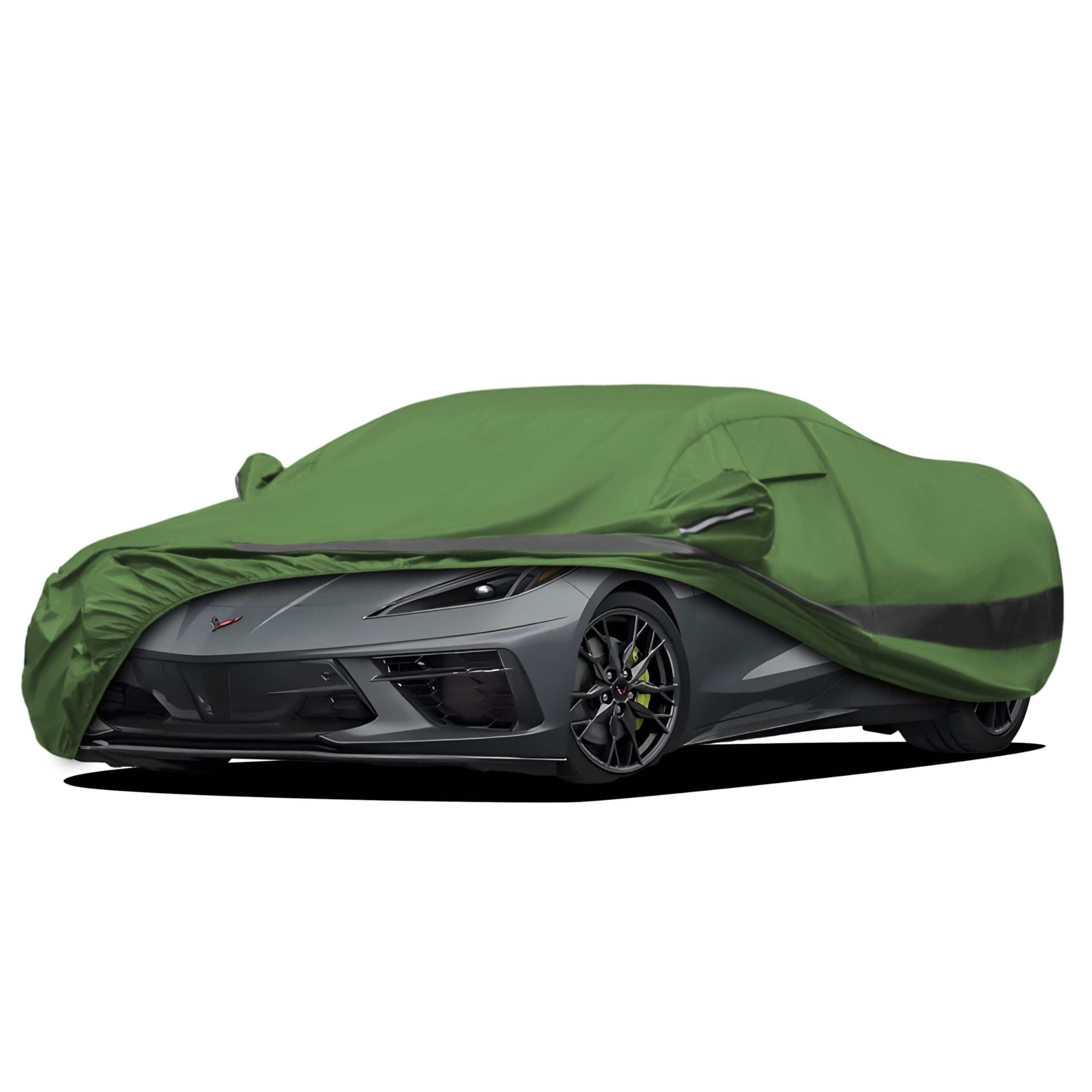 Jurmon Heavy Duty Outdoor Car Cover Intended For Chevrolet Corvette,Waterproof All Weather For Automobiles, Outdoor Full Cover R