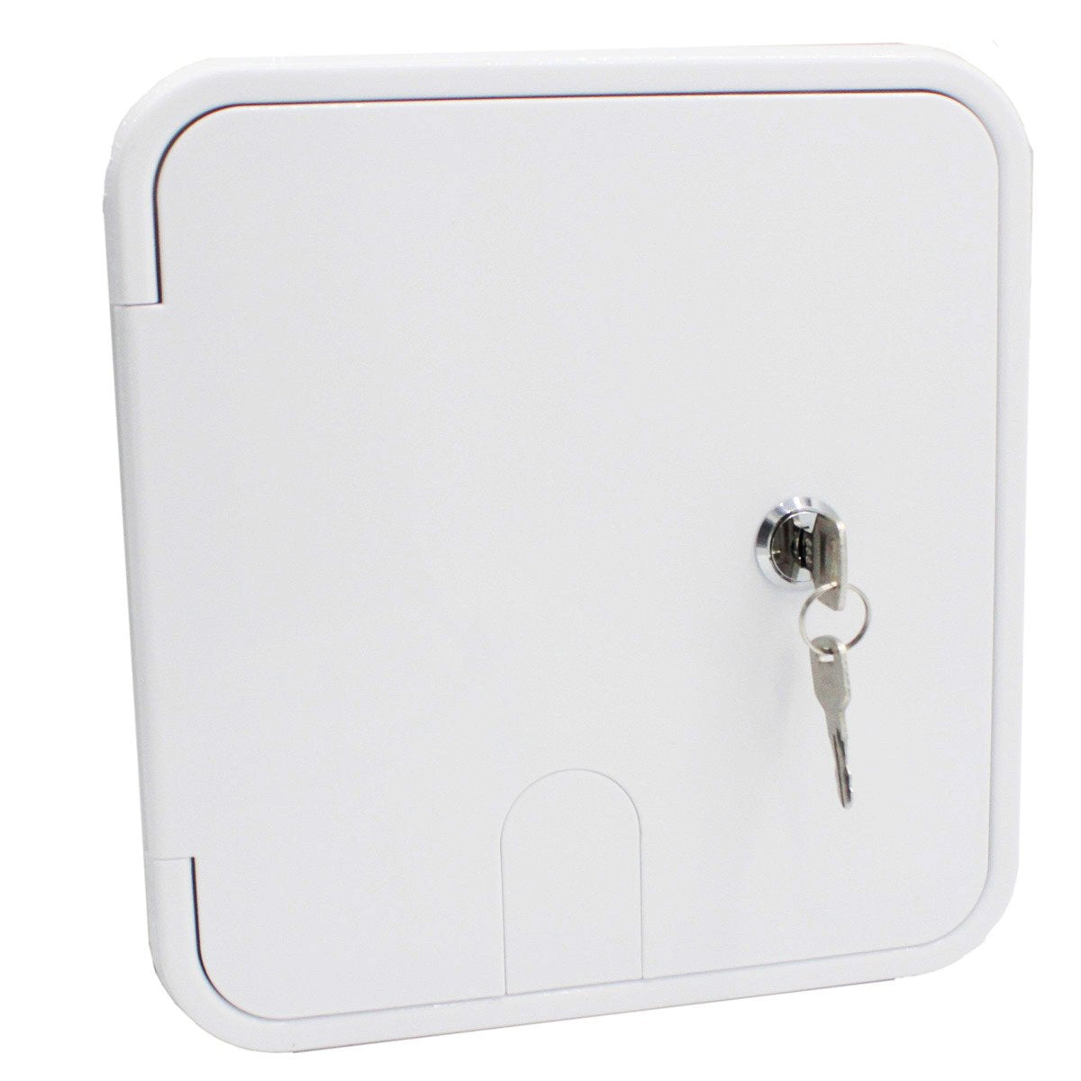 X-Haibei Rv Electric Power Cord Cable Hatch Cover Camper Trailer Hose Storage Door Compartment Lock 2 Keys W 6-1/4 Inch, H 6-3/4