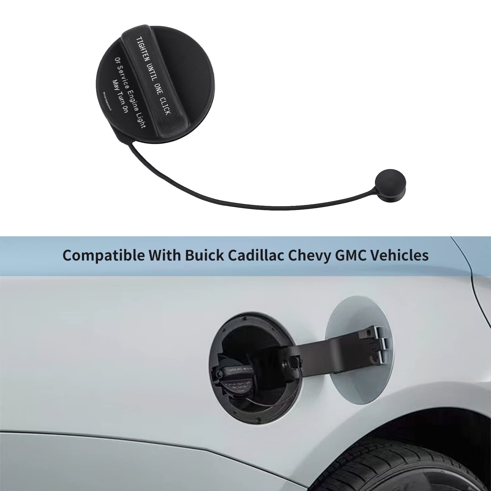 Fuel Tank Filler Cap,Gas Cap Compatible With Buick Cadillac Chevy Gmc - 2012-2015 Cts, 2010-2015 Srx Camaro, 2010-2017 Equinox T