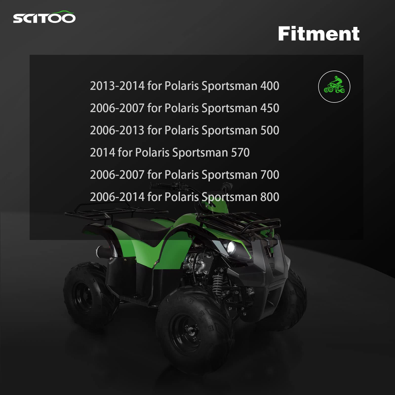 Scitoo Cv Axle Drive Shaft Assembly 2006-2014 Fits For Polaris Sportsman 400 450 500 700 800 570 Rear Left Right 1332654 1332935