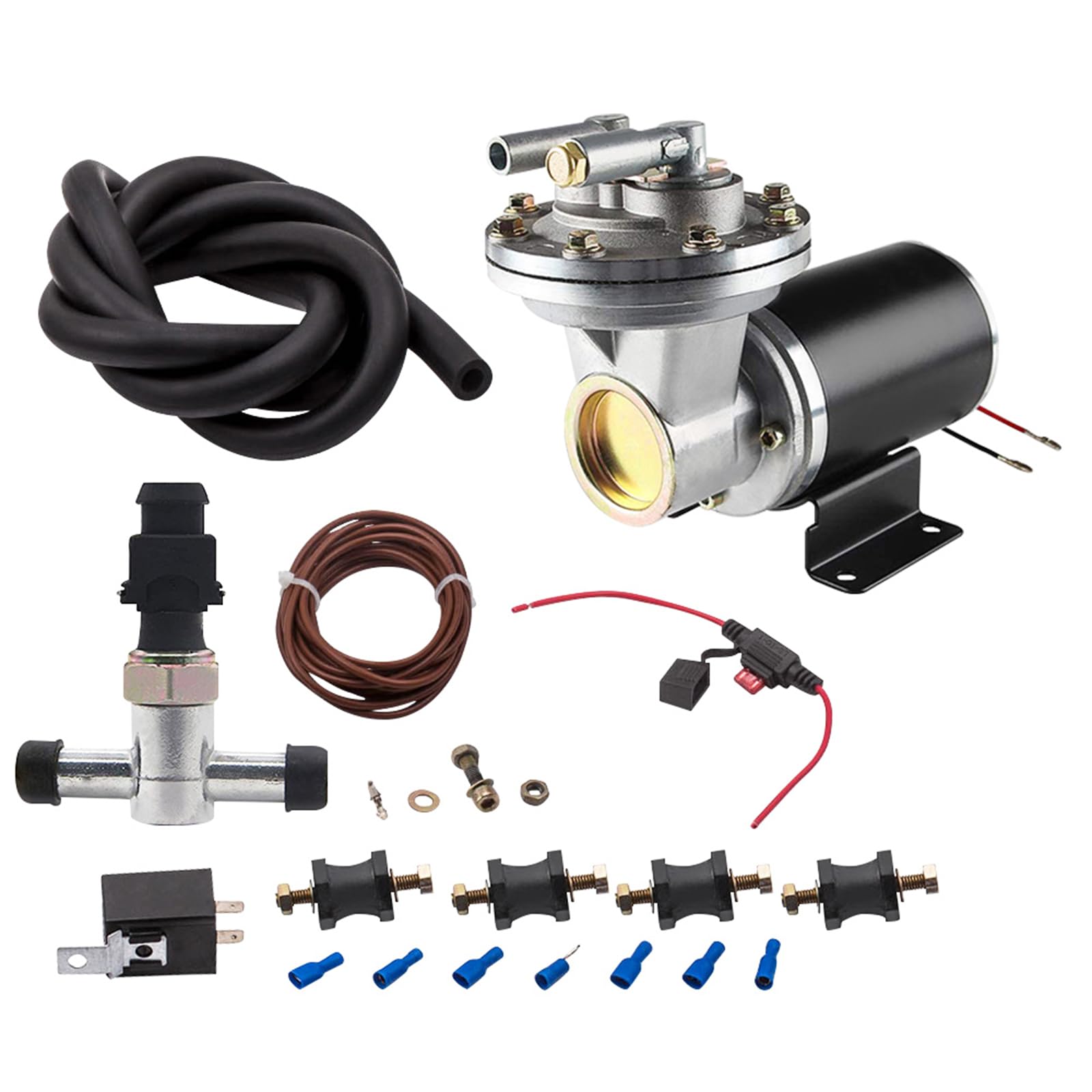 maXpeedingrods 28146 12V Electric Vacuum Pump Kit, Brake Booster Vacuum Pump, 18 to 22 Electrical Vacuum Pump for Brake, w/Insta