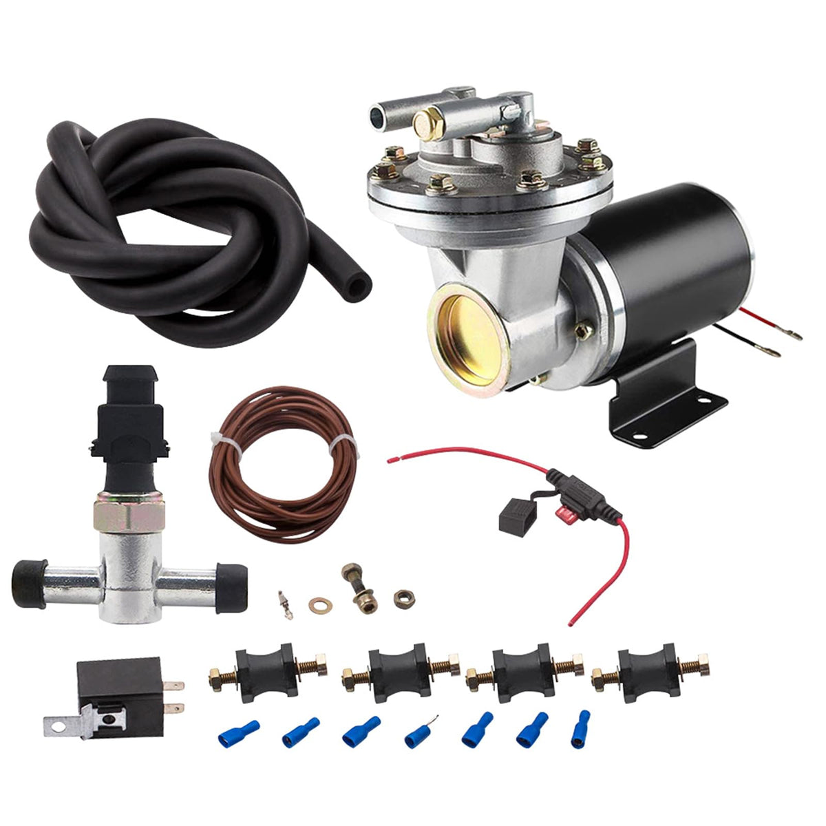 Maxpeedingrods 28146 12V Electric Vacuum Pump Kit, Brake Booster Vacuum Pump, 18'' To 22'' Electrical Vacuum Pump For Brake, W/I