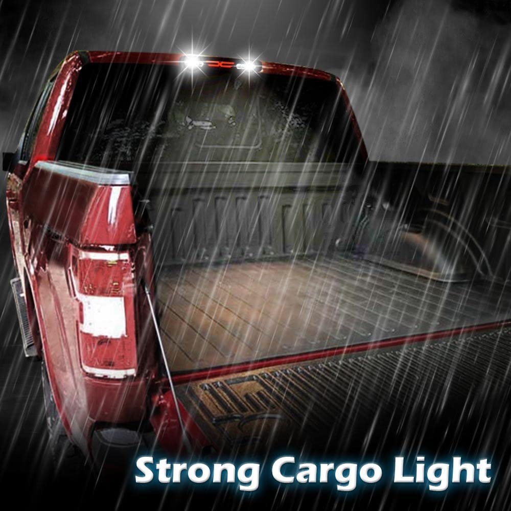 Pit66 3Rd Brake Light Compatible With Chevy Silverado 1500 2500 3500 & Hd Models (99-06 Silverado/Sierra X Clear Lens)