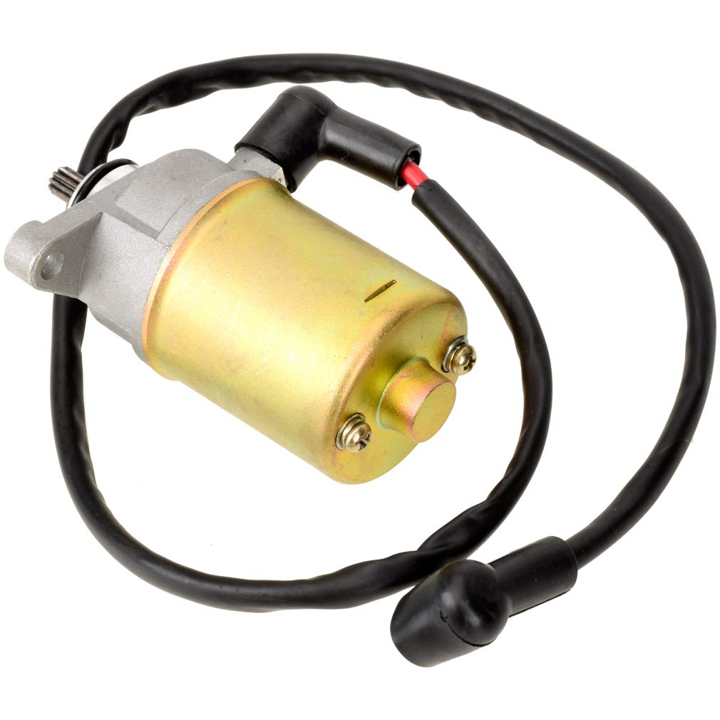 Hiaors 10 Teeth Starter Motor For Tao Tao Jonway Sunl Roketa Baja Peace Sports Gy6 47Cc 49Cc 50Cc Chinese 4-Stroke Qmb139 Engine Scooter Moped Parts