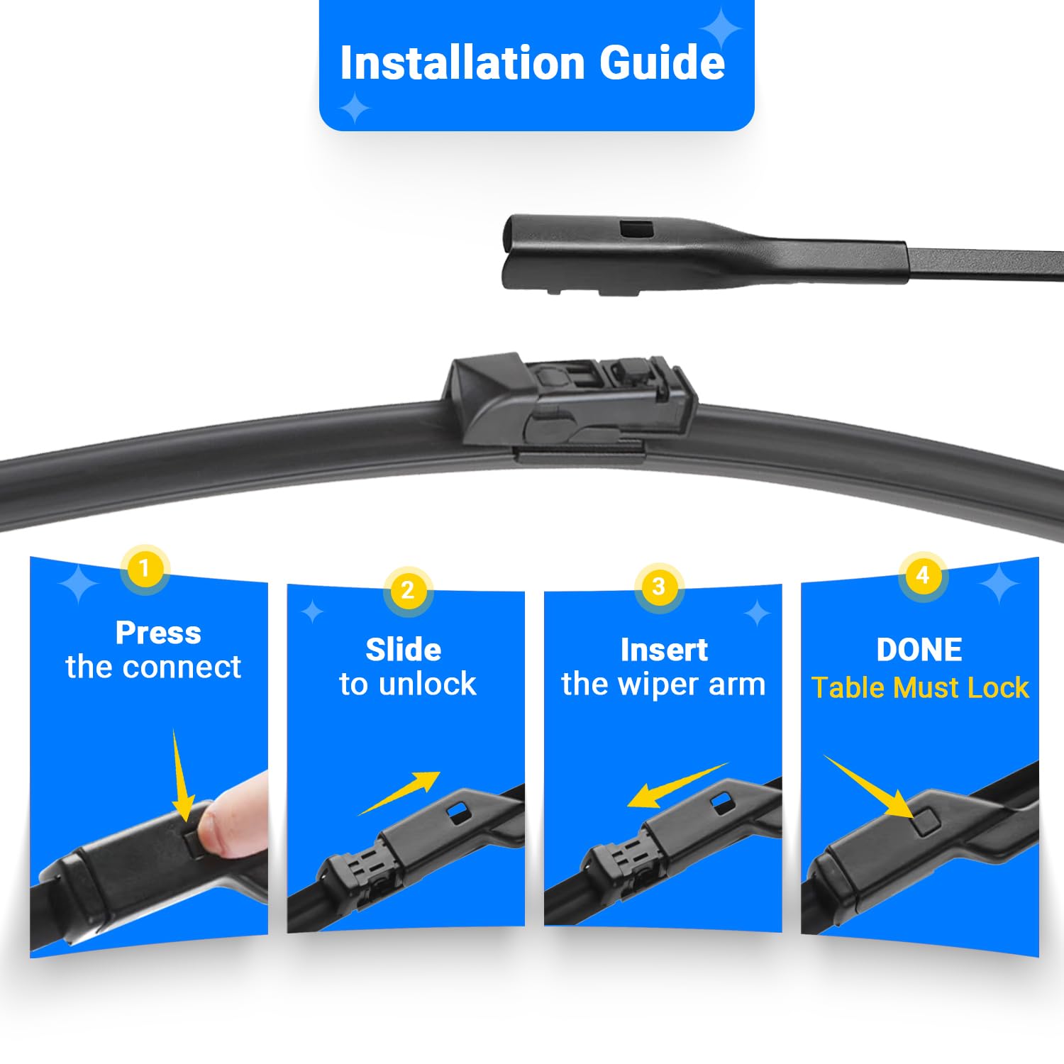 Raintok Windshield Wiper Blades Replacement For Subaru Outback 2020 2021 2022 2023 2024 Original Factory Quality Front Rear Wipe