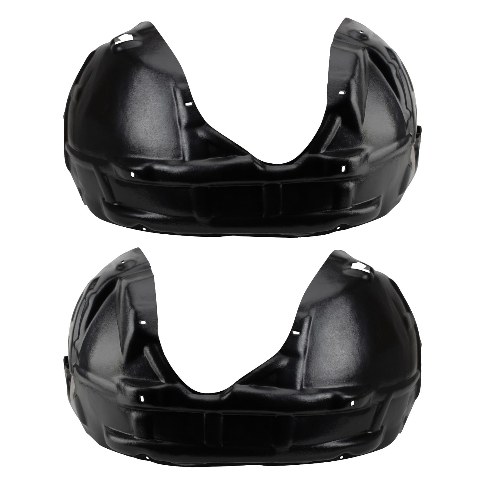 Trq Front Inner Fender Liner Set Compatible With 2008-2014 Dodge Challenger Ch1248150 Ch1249150