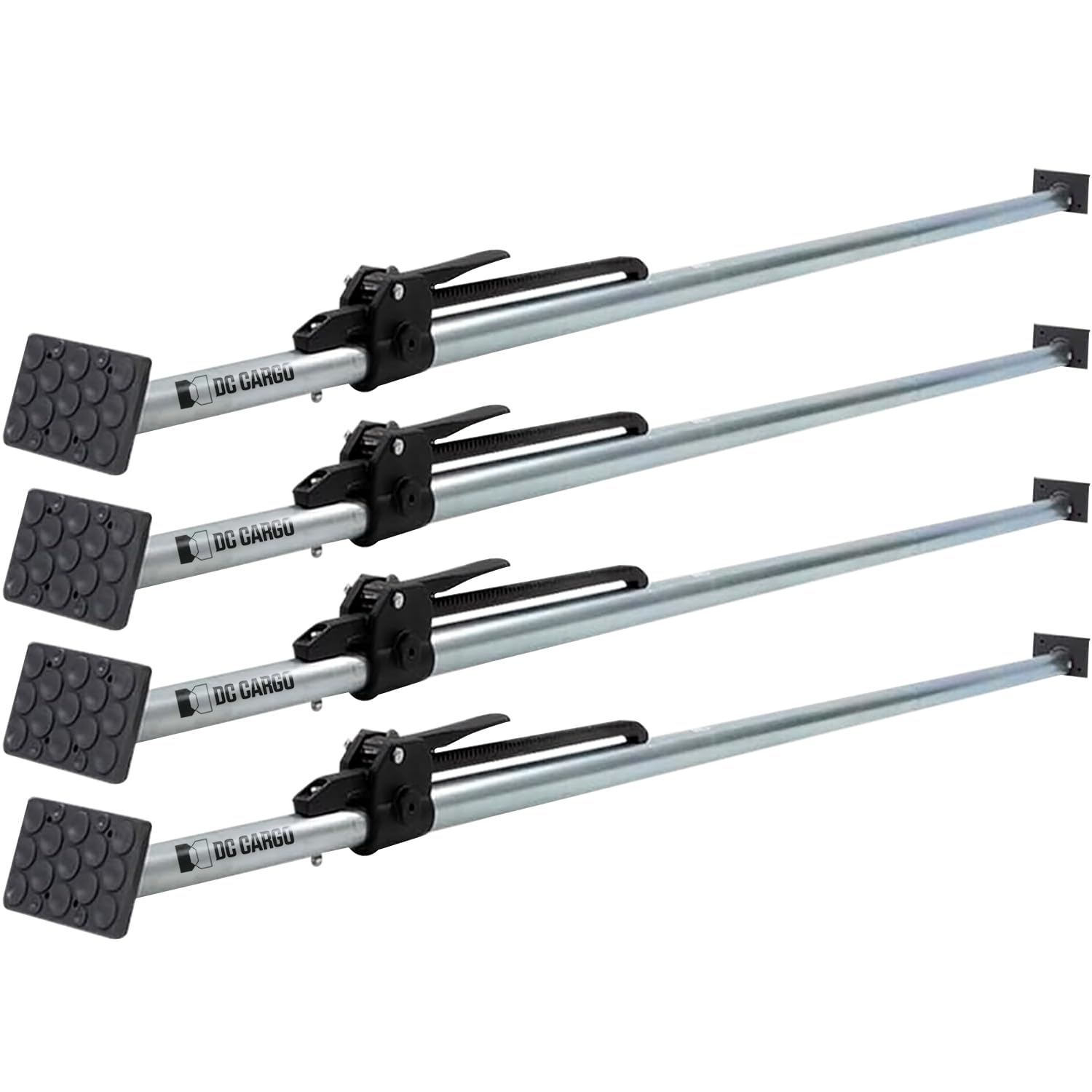 Dc Cargo Mall Heavy-Duty Adjustable Load Lock Bars For Trailers - Pack Of 4 - Truck Cargo Bars - Load Bars For Enclosed Vans And