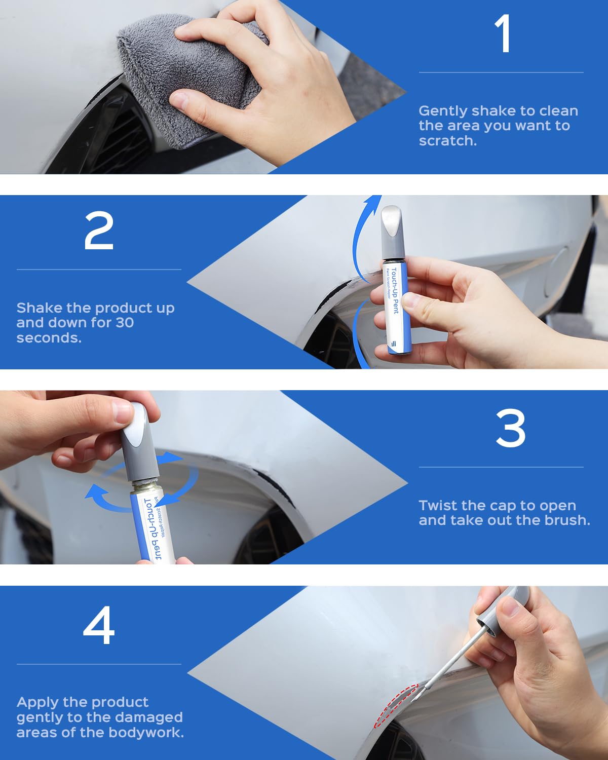 Parts4Ev Gnt/Wa170H Radiant Red Tricoat Touch Up Paint Compatible With Chevrolet Exact Match Chips And Nicks Touch Up