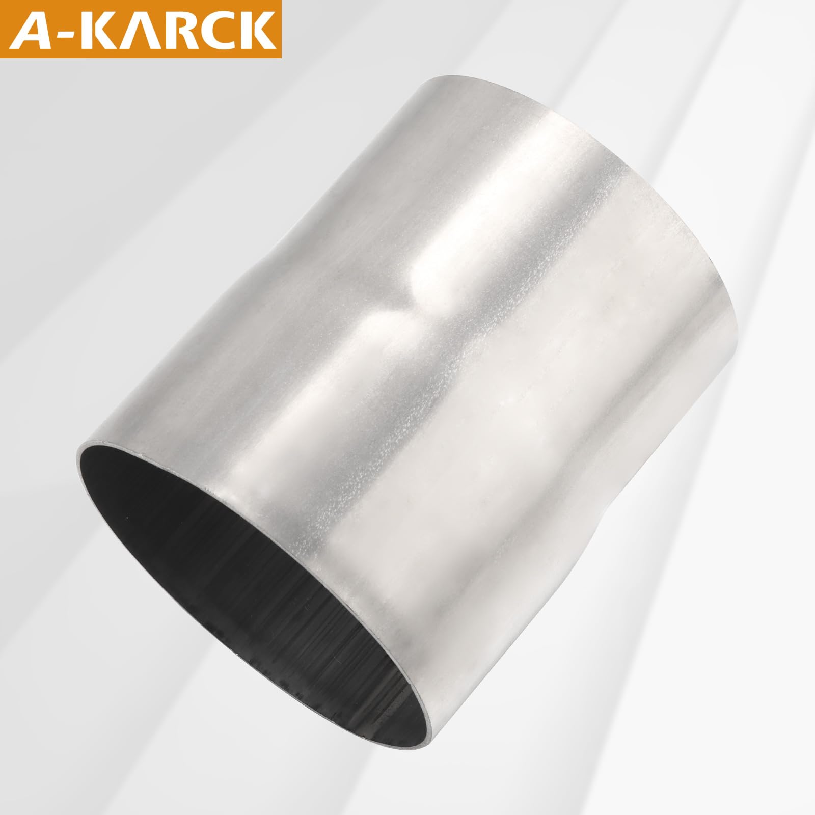 A-KARCK Stainless Steel Exhaust Adapter 3'' ID to 3'' OD, Exhaust Pipe Reducer 3.6'' Overall Length