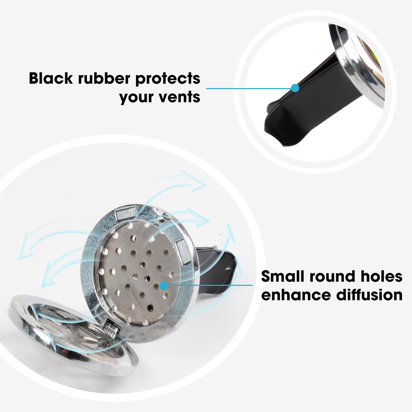 Ttstar Car Diffuser Vent Clip - 30Mm Aromatherapy Essential Oil Car Diffuser Vent Clips 3 Car Air Fresheners Vent Clips With 36