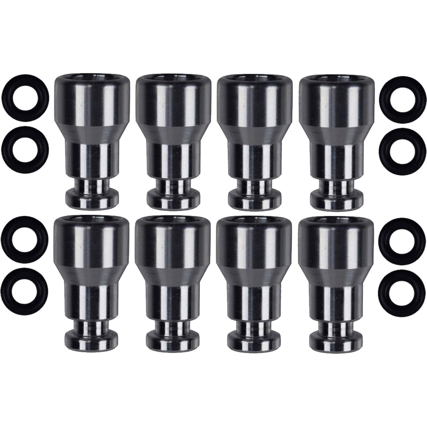 Fuel Injector Spacer Set Of 8 - Ls1 Intake Manifold/Fuel Rail To Ls Truck Injector Adapter Ict Billet, 551371