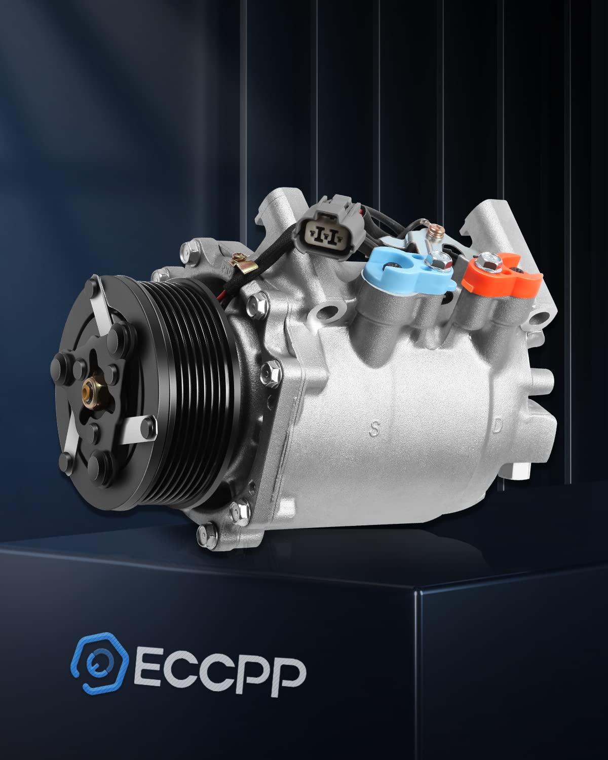 Eccpp Ac Compressor With Clutch For Acura Tsx 2.4L 2004-2008 Air Conditioning Compressor Rapid Cooling