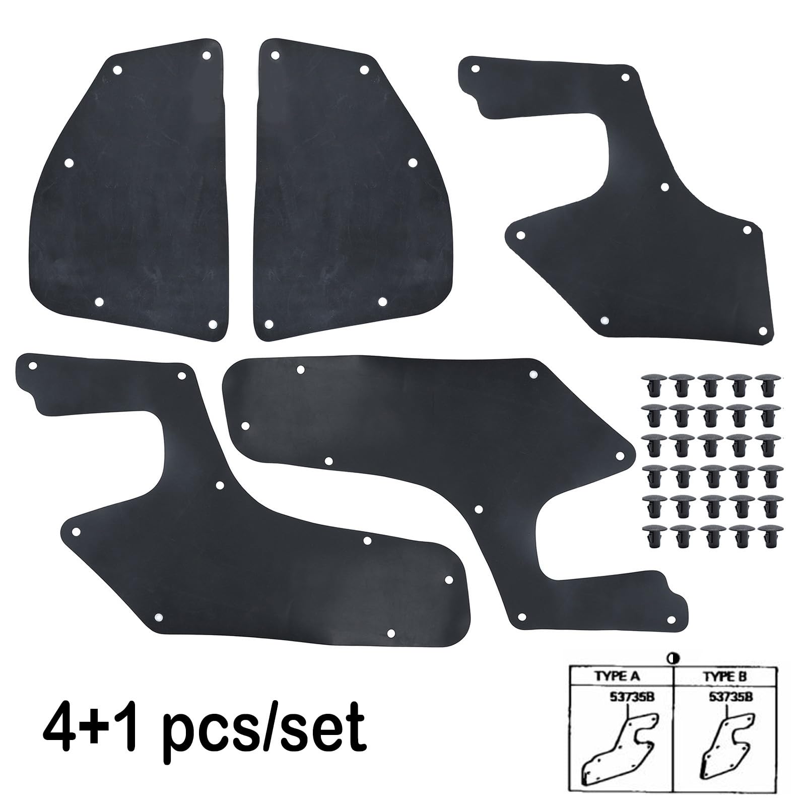 Splash Gurards Fender Liner Shields For Toyota 4Runner 3Rd Gen N180 1996-2002 & Toyota Hilux Surf Sw4 N180 1996-2002 Mud Flaps G