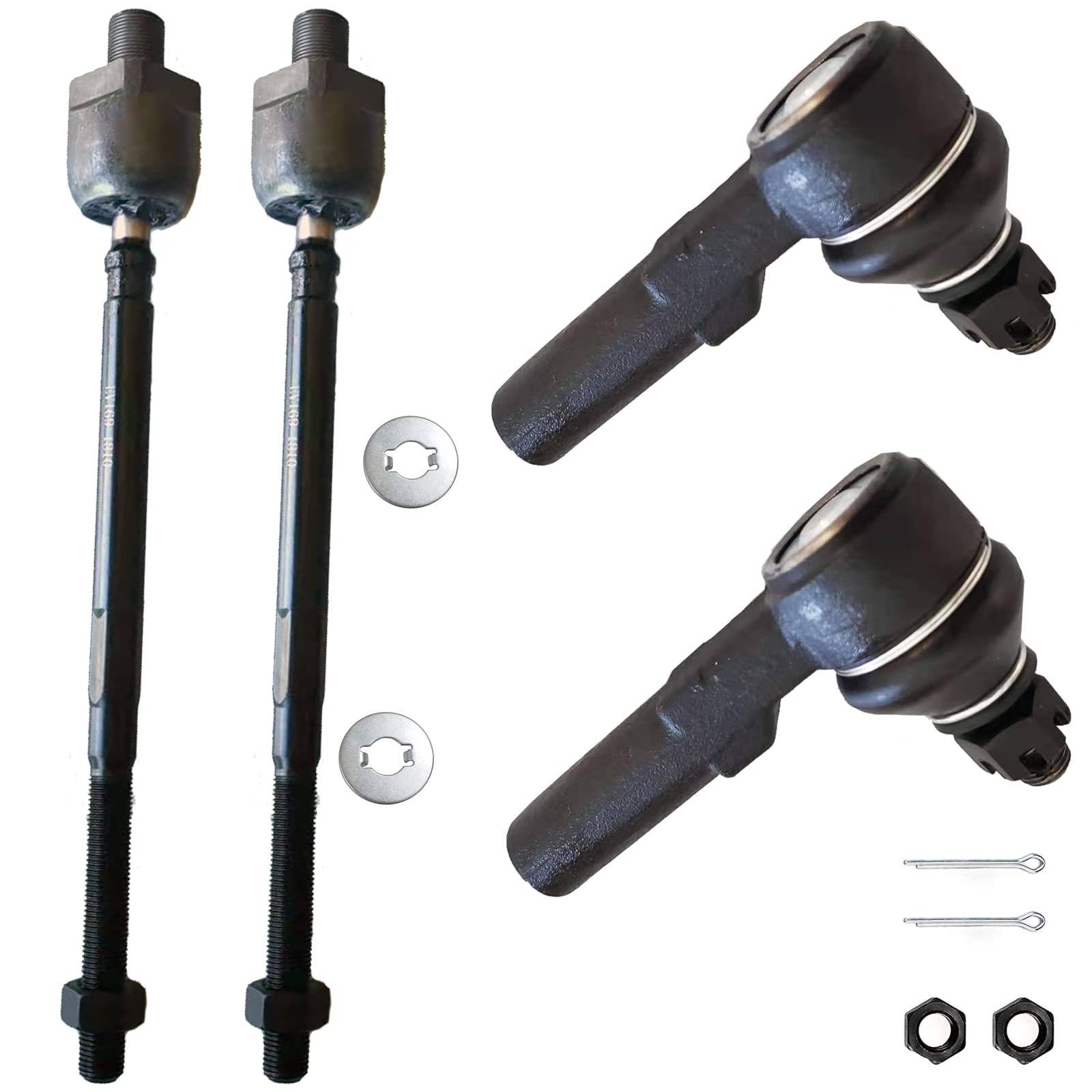 KDSA Steering Outer and Inner Tie Rod Ends FITS for Nissan 240SX 1989-1994/ Multi FWD 1986-1988/ Pulsar NX 1987-1990/ Sentra FWD