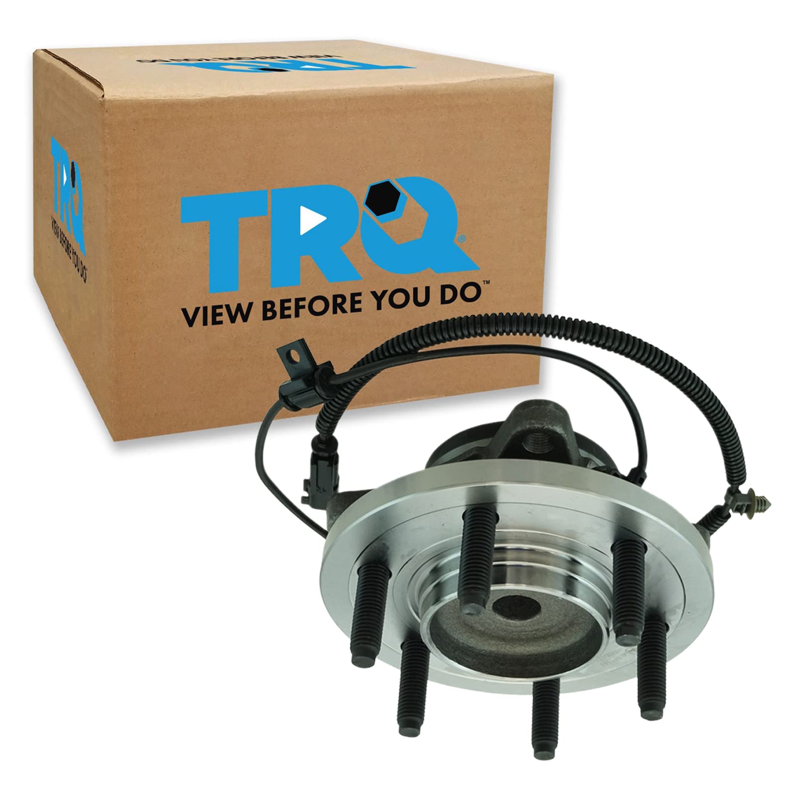Trq Front Rear Wheel Bearing & Hub Assembly With Abs Sensor Compatible With 2011-2014 Ford Expedition F-150 Lincoln Navigator