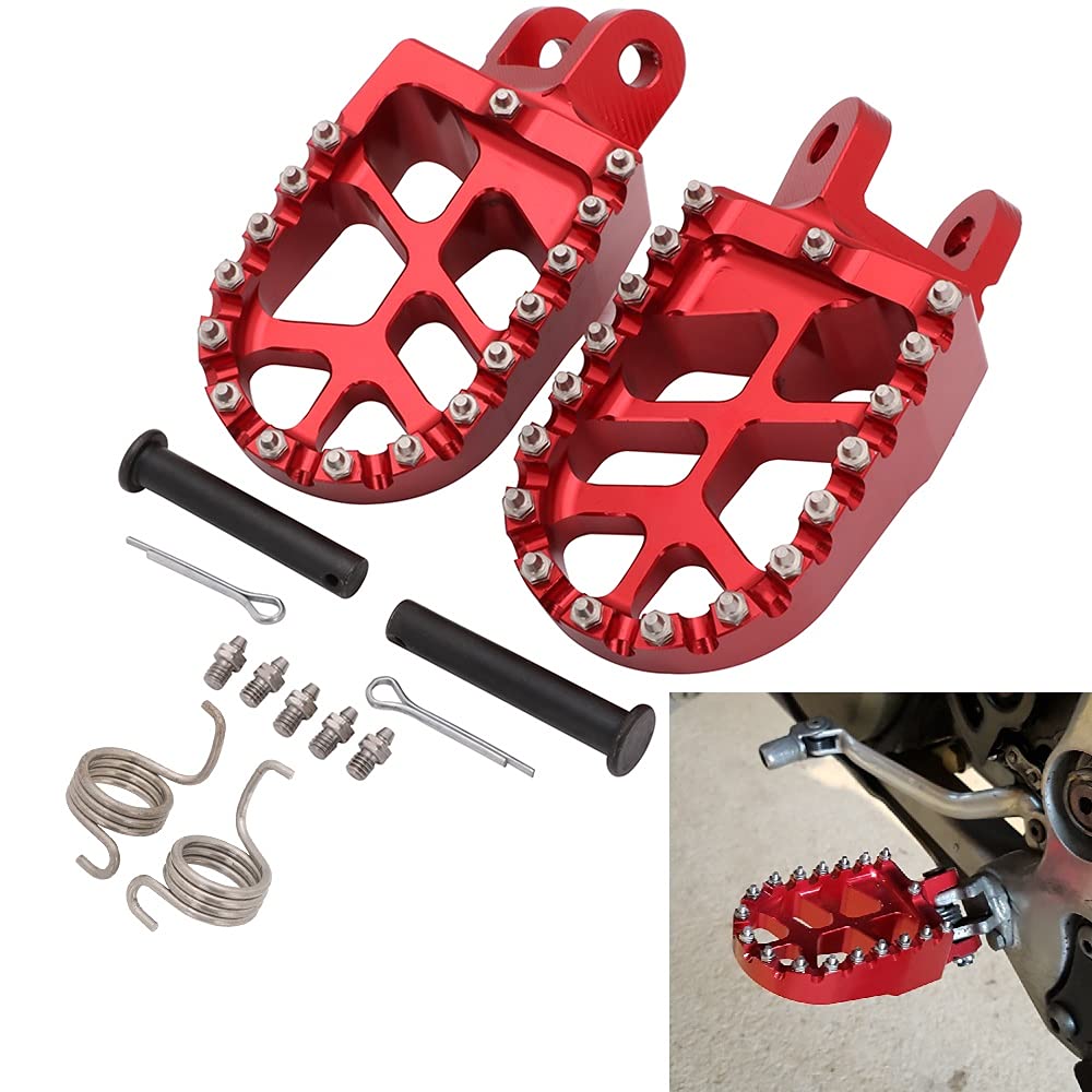 Anxin Motorcycle Foot Pegs Footpegs Footrests Foot Pedals Rests Cnc For Xr650L 92-22 Xr650R 00-07 Cr80R/Rb 96-02 Cr85R/Rb 03-07