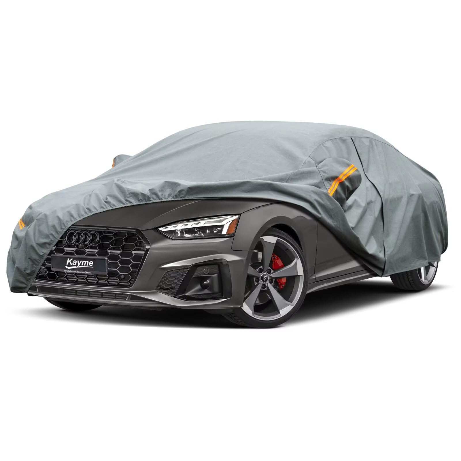 Kayme Heavy Duty Car Cover Custom Fit Audi A5 S5 Rs5, Waterproof All Weather For Automobiles, Full Exterior Covers Rain Sun Uv P