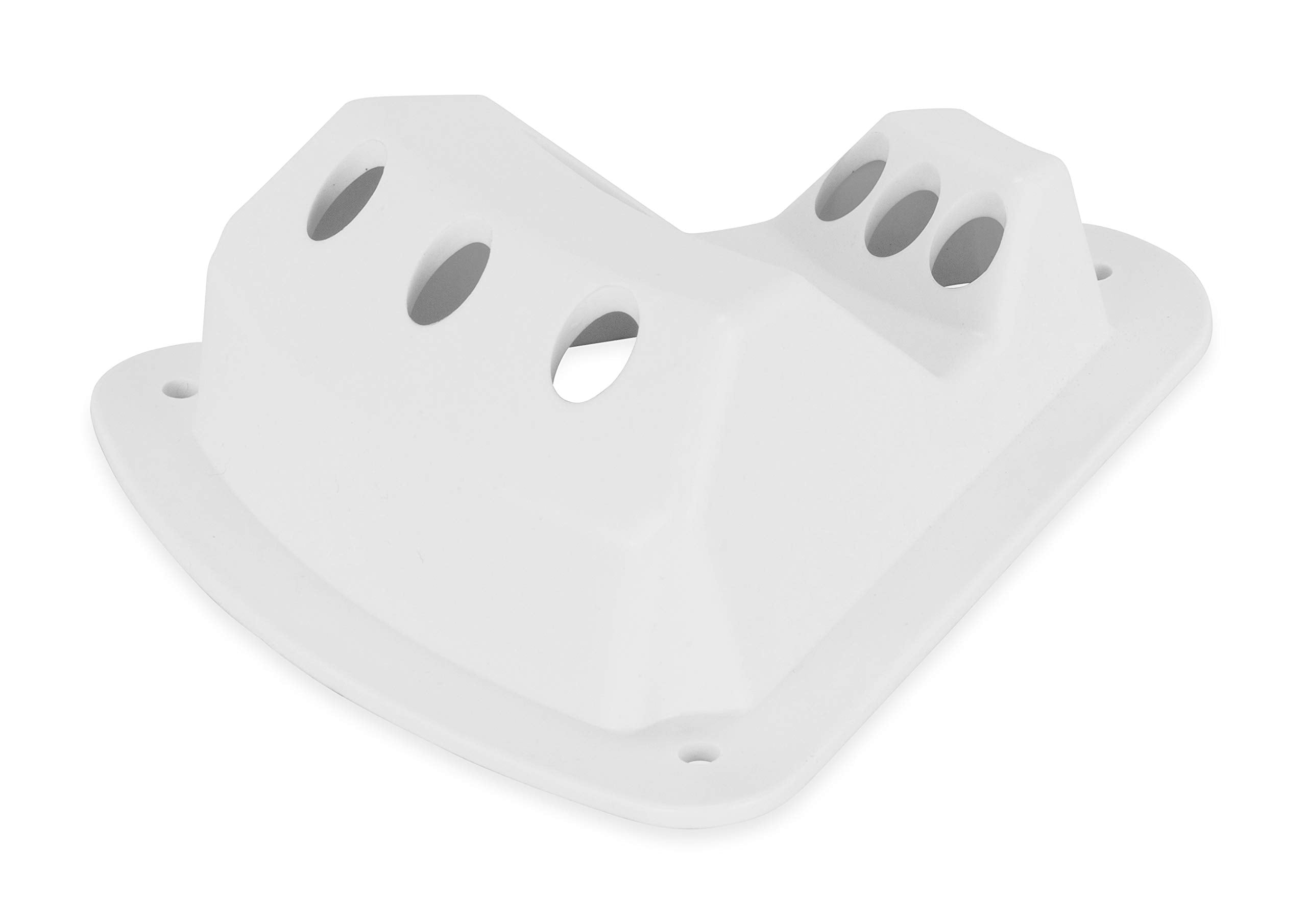 Camco 45504 White Triple Flag Holder