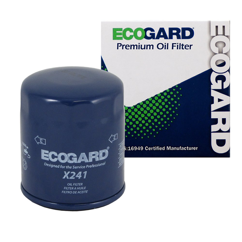 ECOGARD X241 Premium Spin-On Engine Oil Filter for Conventional Oil Fits Ford Focus 2.0L 2005-2018, Fusion 2.5L 2010-2020, Escap