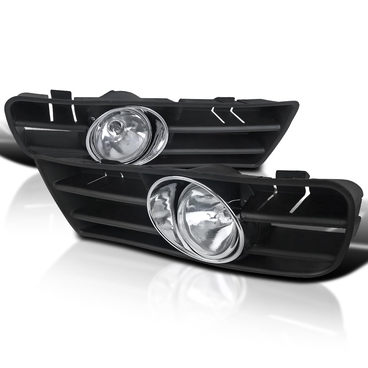 Spec-D Tuning Clear Lens Fog Lights + H3 Bulbs Included Compatible With Golf Gti Mk4 1999-2004 L+R Pair Assembly