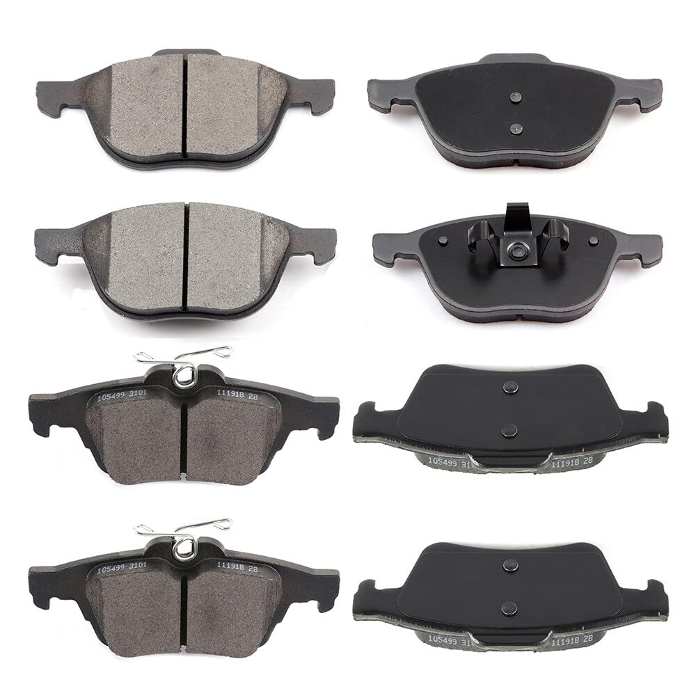 Cciyu D1044 D1564 Front & Rear Disc Brake Pads Kit For Ford C-Max Ecosport Escape Focus Transit Connect For Mazda 3 3 Sport 5 Fo