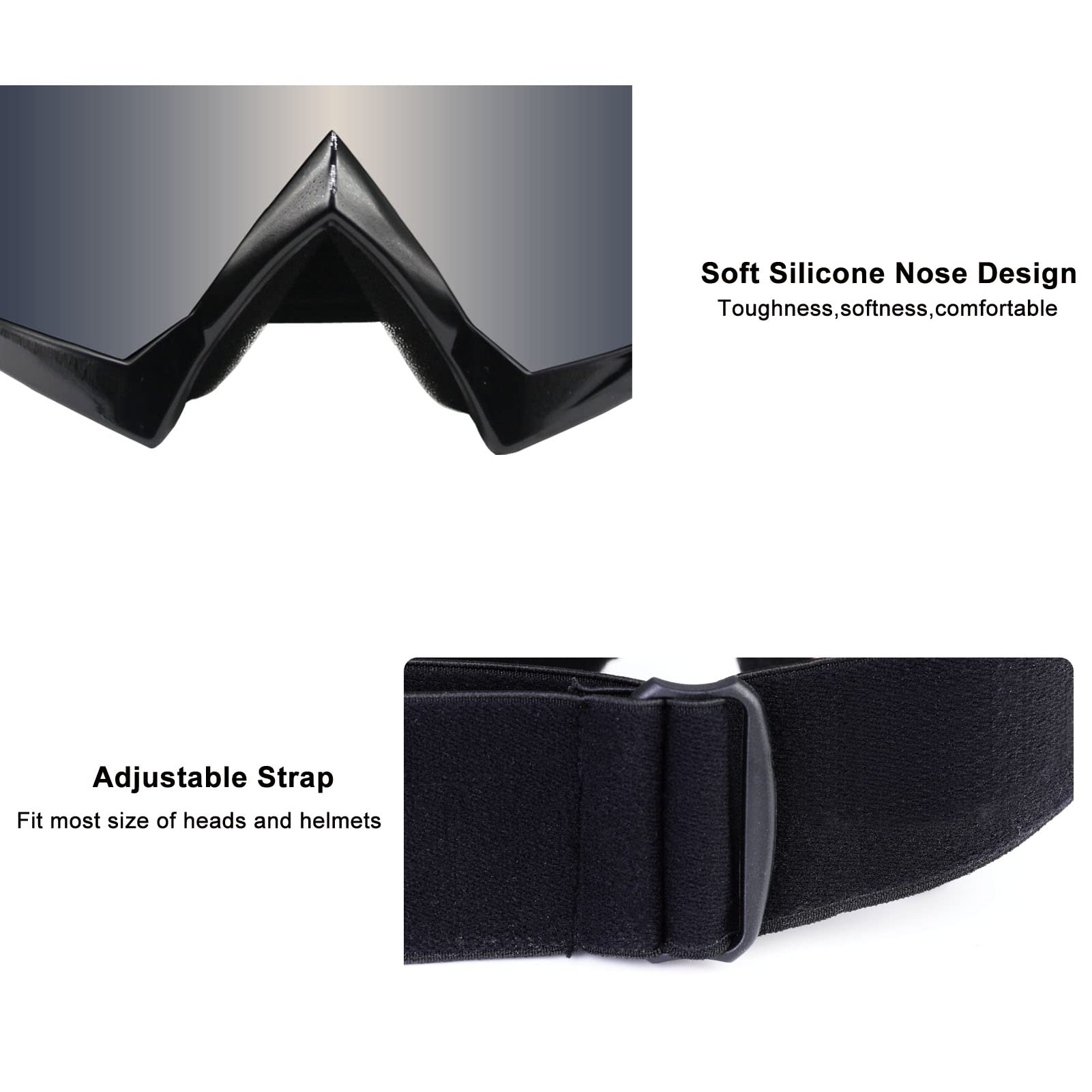 Zukmi Dirt Bike Goggles Atv Motocross Motorcycle Mx Off Road For Men Women Adult Youth Riding Racing