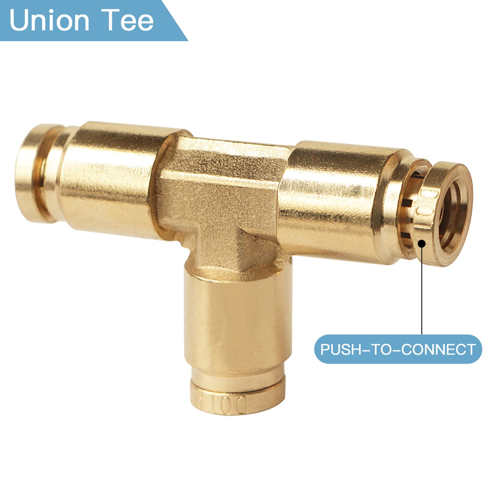 1/4 Dot Air Line Kit For Spring Bag Suspension, Include Truck Trailer Brass Dot Air Brake Line Fittings -Schrader Valves,1/4 Npt Elbow Fitting,Union Tee And And 20 Feet Tubing