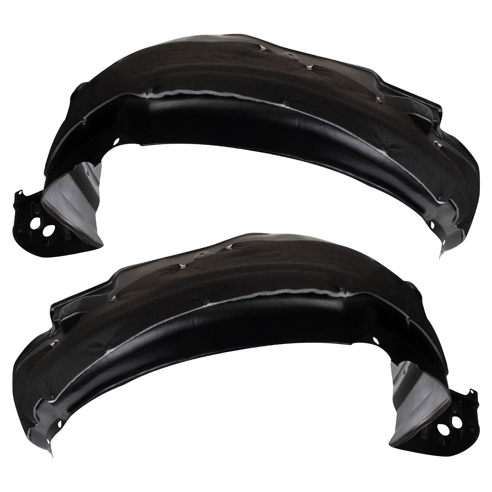 Trq Front Inner Fender Liner Set Compatible With 2013-2015 Honda Accord Ho1248150 Ho1249150