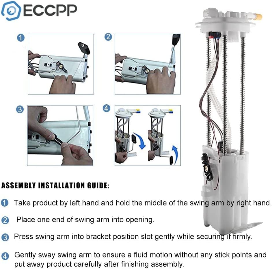 ECCPP Replacement for Fuel Pump, Assembly for Chevrolet Chevy GMC C/K 1500 2500 3500 1996 1997 Module w/sending unit V6 V8 4.3L