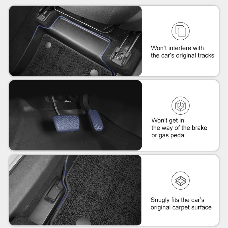 Aomsazto 2025 Rav4 Double Layer Floor Mats Compatible With 2019-2025 Toyota Rav4 (Include Hybrid), Durable & Comfortable Protect