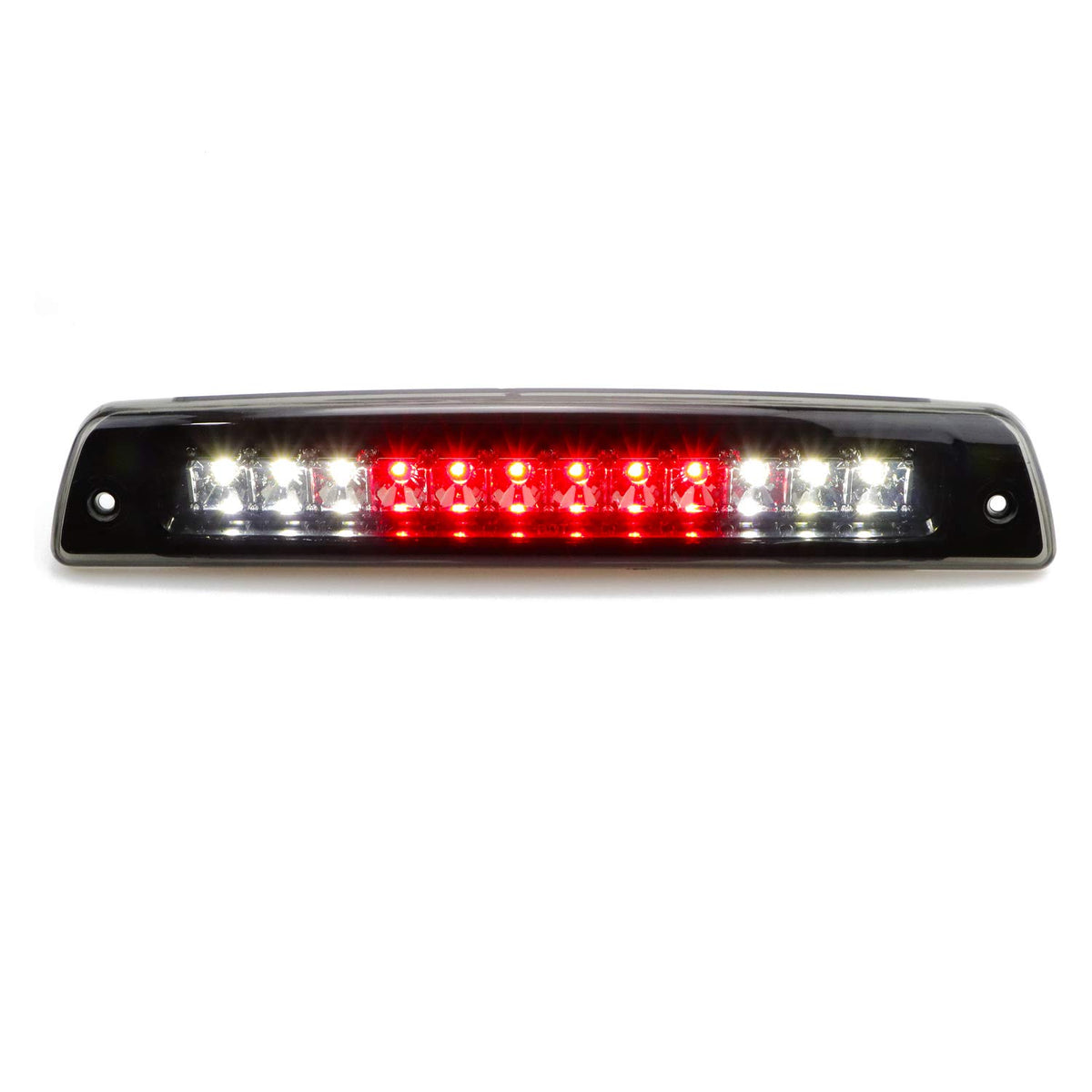 Tresound For 1994-2001 Dodge Ram 1500 2500 3500 Led Third 3Rd Brake High Mount Stop Light Cargo Lamp (Chrome Housing + Smoke Len