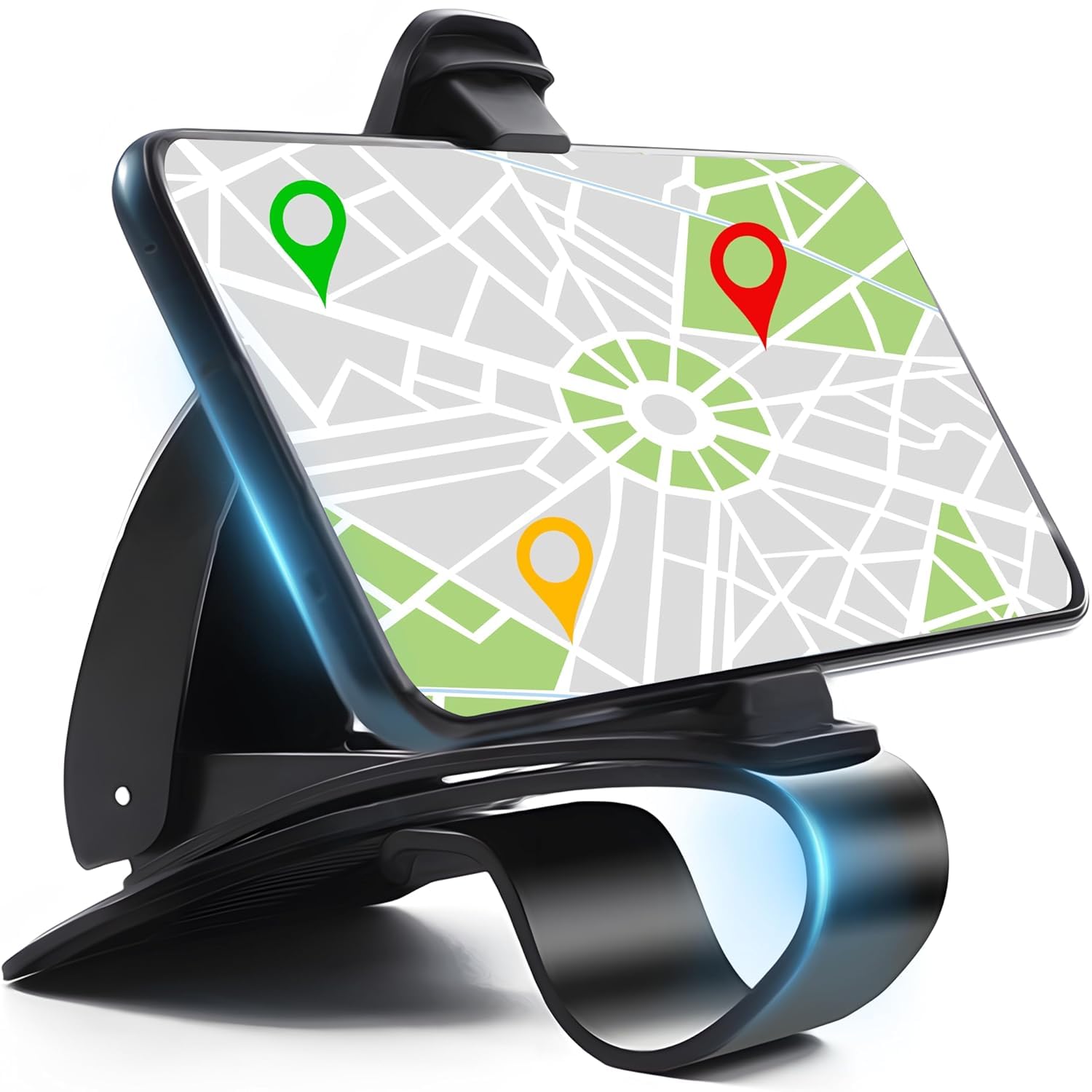 Car Dashboard Phone Holder for 46.5 Inch Smartphones, Black
