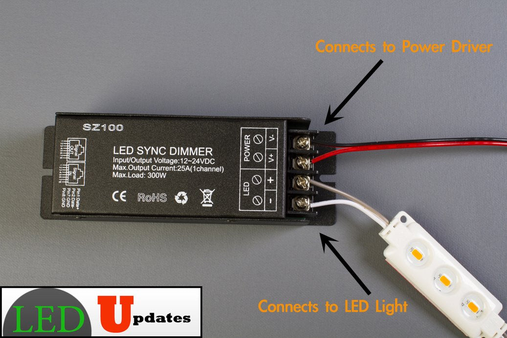 Ledupdates All-In-One Led Light Controller (Heavy Duty Single Color Led Controller)