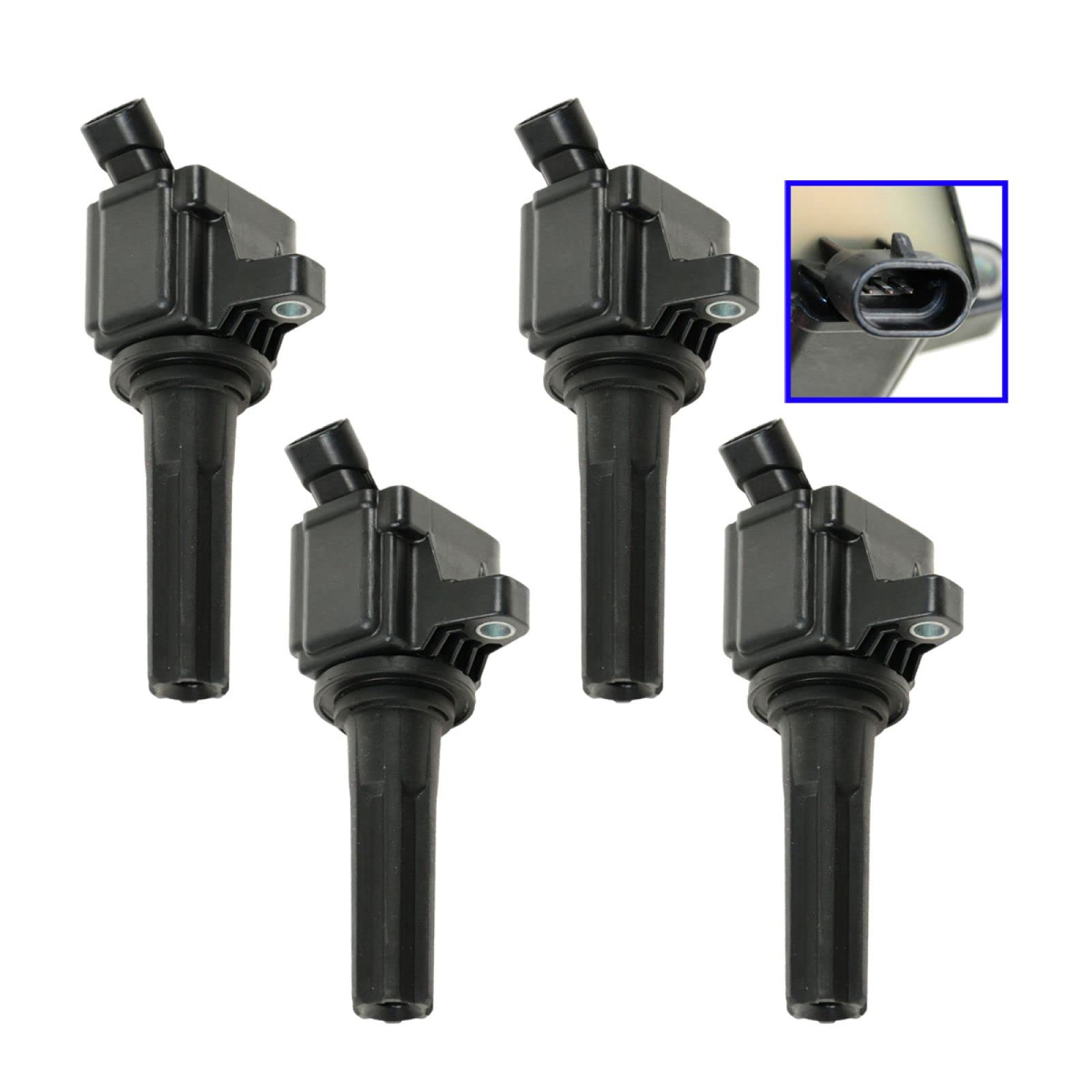 Trq Ignition Coil Set Compatible With 2007-2012 Chevrolet Colorado Gmc Canyon