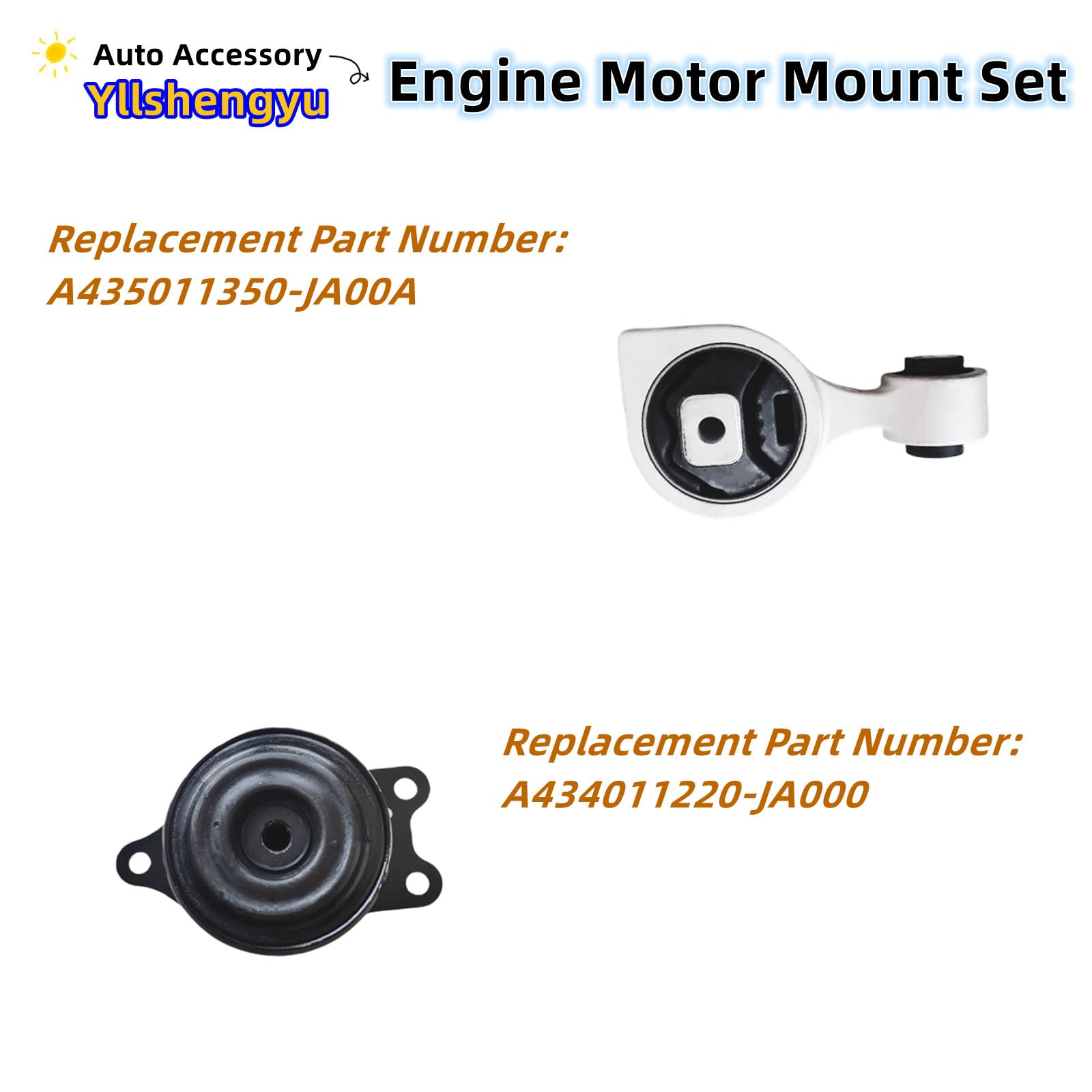 4Pcs Engine Motor Mount Set Fits for Nissan Altima 2007 2008 2009 2010 2011 2012 2013 2014 2015 2016 2017 2.5L A4350 A4353 A4340